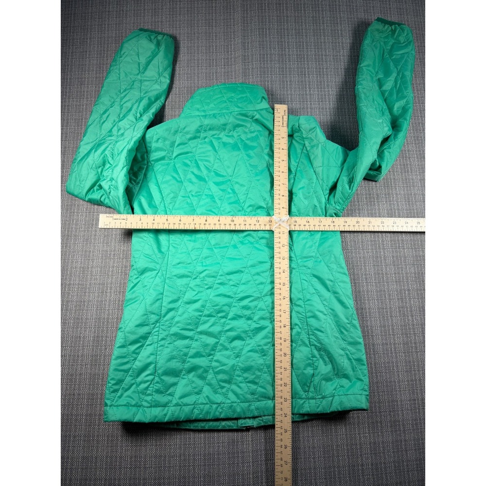 Patagonia Worn Wear Primaloft Insulation Nano Puff Jacket Girls XL Green‎ Logo - Picture 8 of 8